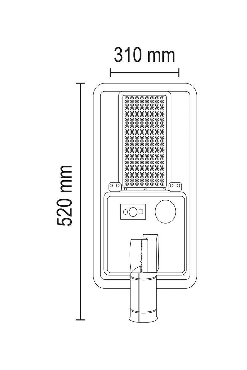 Forlife - 120W Solar Sokak Armatürü 3200K - FL-3349G
