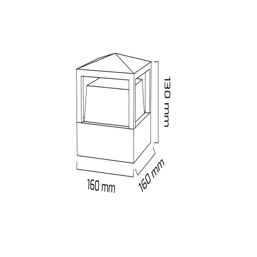 Goya Gy 6220 - Sıva Üstü Led Duvar Armatür 12W Siyah Kasa/3000K