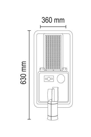 Forlife - 180W Solar Sokak Armatürü 3200K - FL-3350G