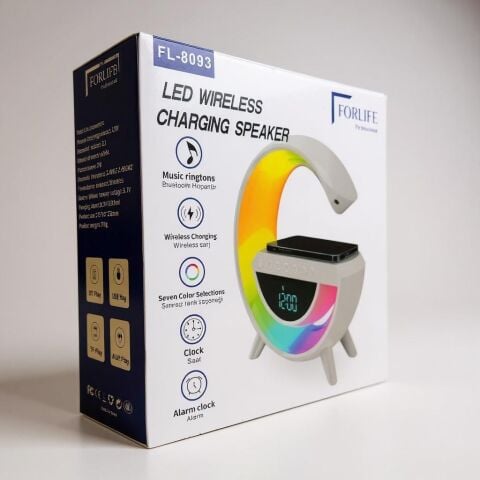 Forlife Fl-8093 Kablosuz Sarj Özellikli Bluetooth Hoparlörlü Masa Lambasi