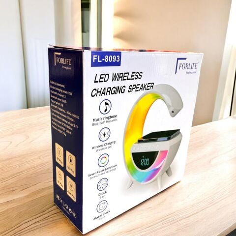 Forlife Fl-8093 Kablosuz Sarj Özellikli Bluetooth Hoparlörlü Masa Lambasi