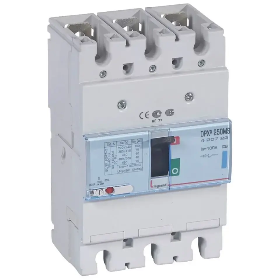 Legrand  DPX³250 Manyetik Şalter 3P 100A 50kA LEG-420722