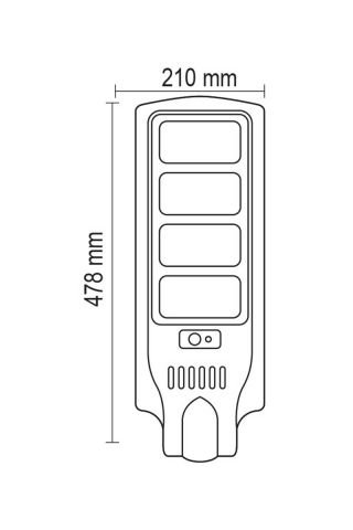 Forlife - 120W Solar Sokak Lambası 6500K - FL-3352