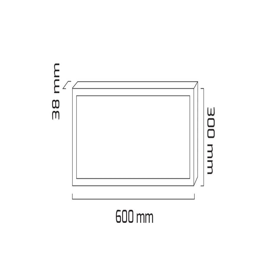 Goya Gy 1891-3060 Beyaz Kasa 32W 6500K  Sıva Üstü Backlight Armatür