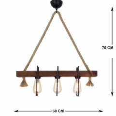 Aydinlatmadunyam Avize Walnut Erebos-Ht100