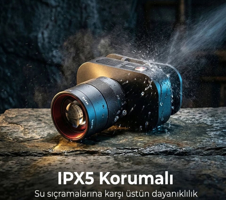Bix Bxt1Fl Kafa lambası Rechargeable 10W Headlamp - 750 Lumens 2500Mah 4 Light Modes Led Kafa lambası