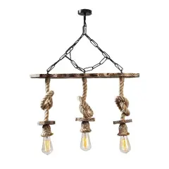 Aydinlatmadunyam Avize BlackWooden Erebos-111