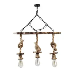 Aydinlatmadunyam Avize BlackWooden Erebos-111