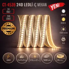 CATA 240 Ledli Iç Mekan 24 Volt Led Günisigi CT-4539G