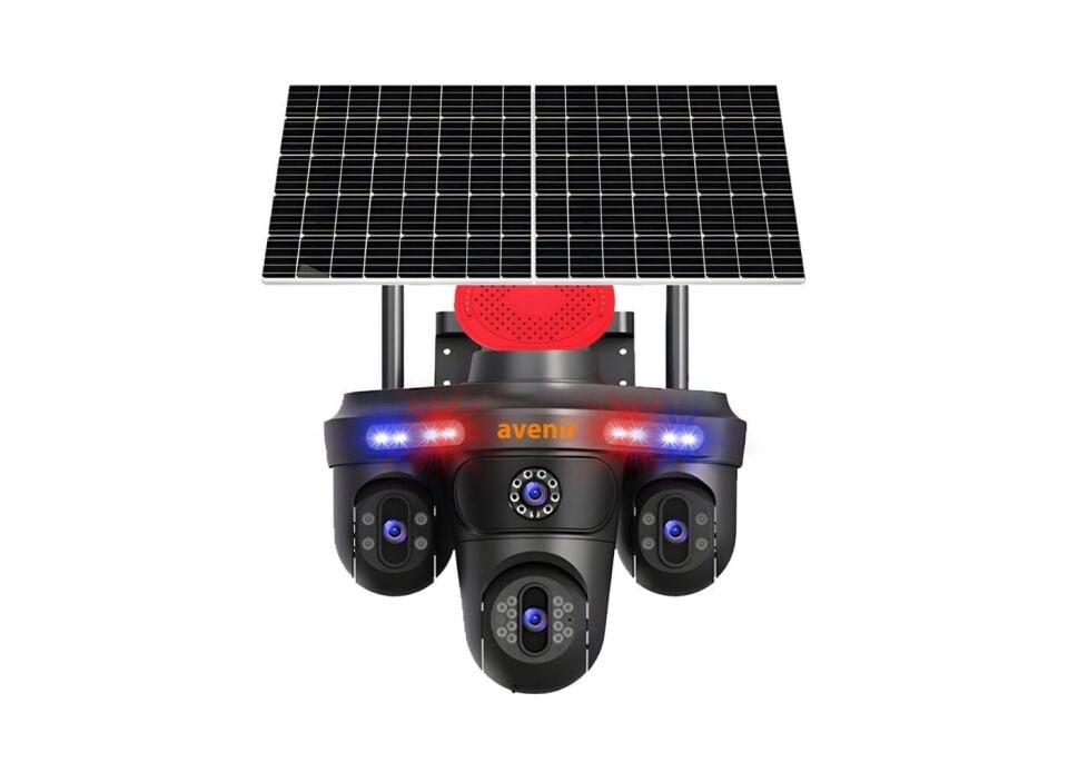 Avenir Av-S439 3 Kamerali 3Ptz Sim Kartli Aov 2 Günes Panelli Solar 6Mp Esim Ptz Kamera