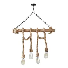 Aydinlatmadunyam Avize BlackWooden Erebos-112