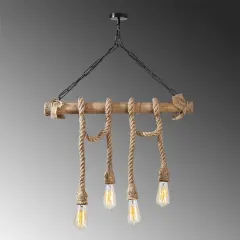 Aydinlatmadunyam Avize BlackWooden Erebos-112