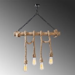 Aydinlatmadunyam Avize BlackWooden Erebos-112
