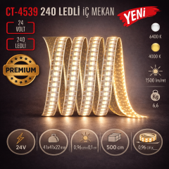 CATA 240 Ledli Iç Mekan 24 Volt Led Amber CT-4539A