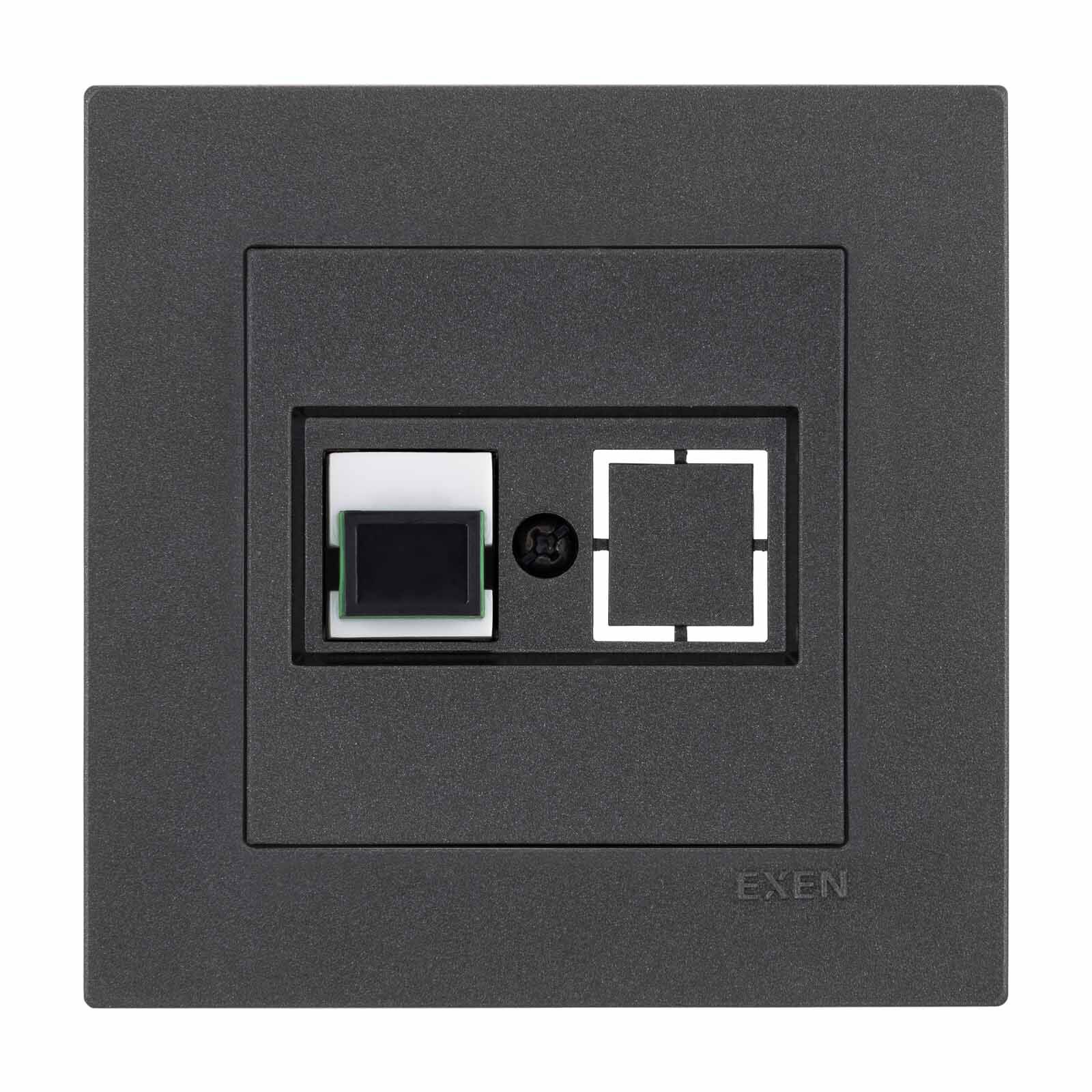 Exen Karell Antrasit Fiber Optik Komple Takim