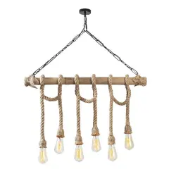 Aydinlatmadunyam Avize BlackWooden Erebos-113