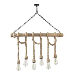 Aydinlatmadunyam Avize BlackWooden Erebos-113