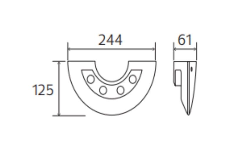 Horoz 076-003-0006 Ardiç 5,5W Siyah 4100K  Led Bahçe Armatürü