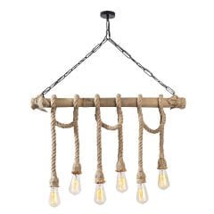 Aydinlatmadunyam Avize BlackWooden Erebos-113