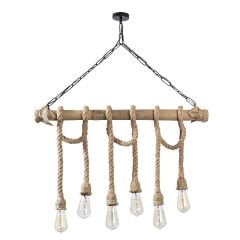 Aydinlatmadunyam Avize BlackWooden Erebos-113