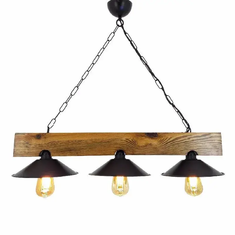 Aydinlatmadunyam Avize WalnutBlack Erebos-Ht149