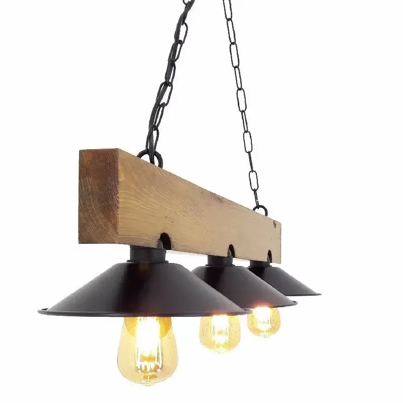 Aydinlatmadunyam Avize WalnutBlack Erebos-Ht149