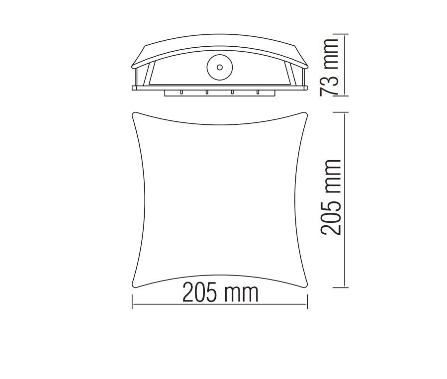 Horoz 076-006-0006 Taflan 5,5W Siyah 4100K  Led Bahçe Armatürü