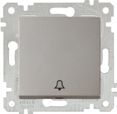 Mutlusan Rita Mek Tuş Zil Anahtarı Klipsli  Titanyum - 2200 407 0183Z
