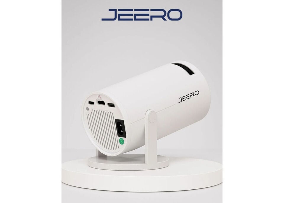 Jeero Hy300Pro 4K Android13 Portable Projector (H713/4K/Android) Beyaz