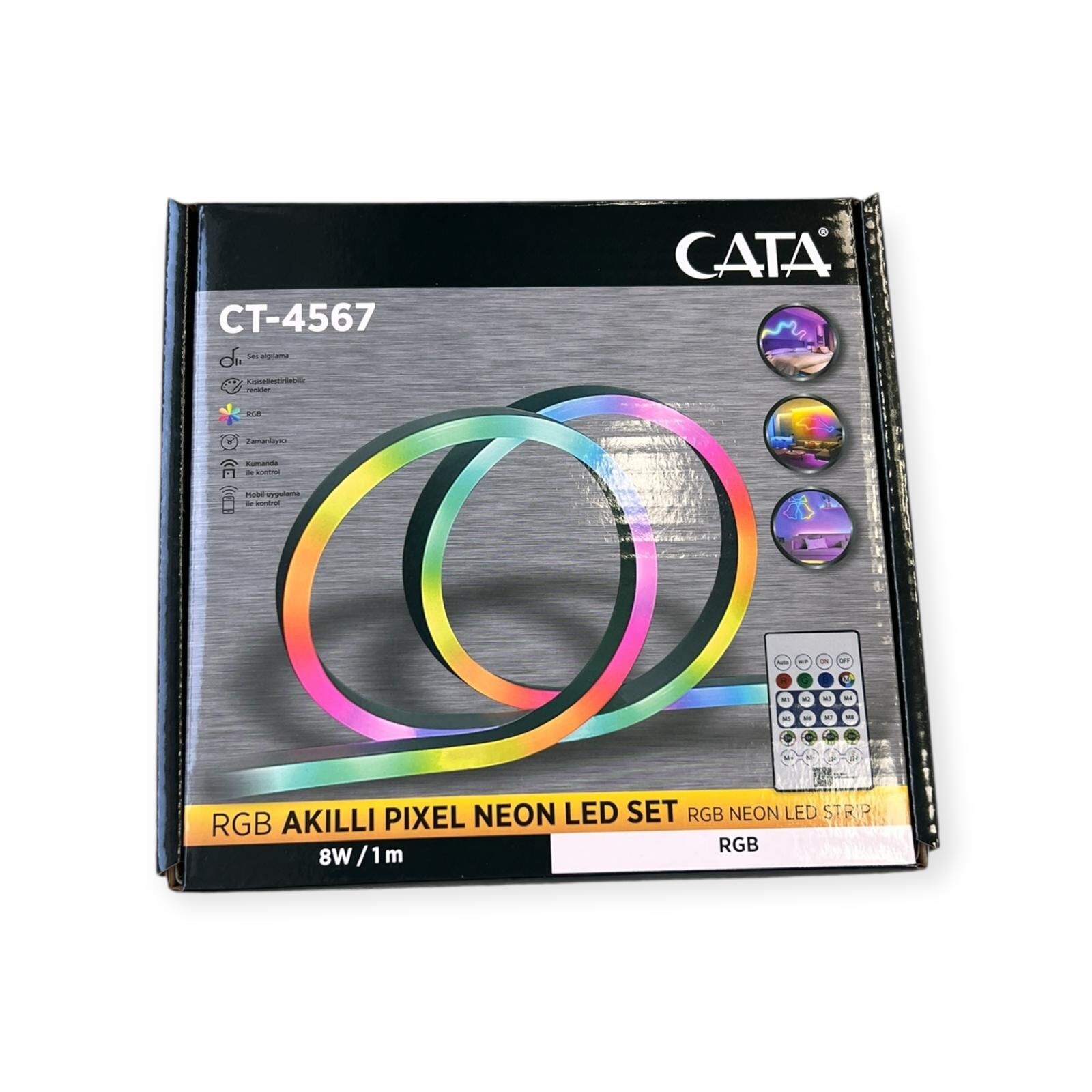 CATA Pixel Neon Led Set 5 Metre Kumandali Rgb CT-4567