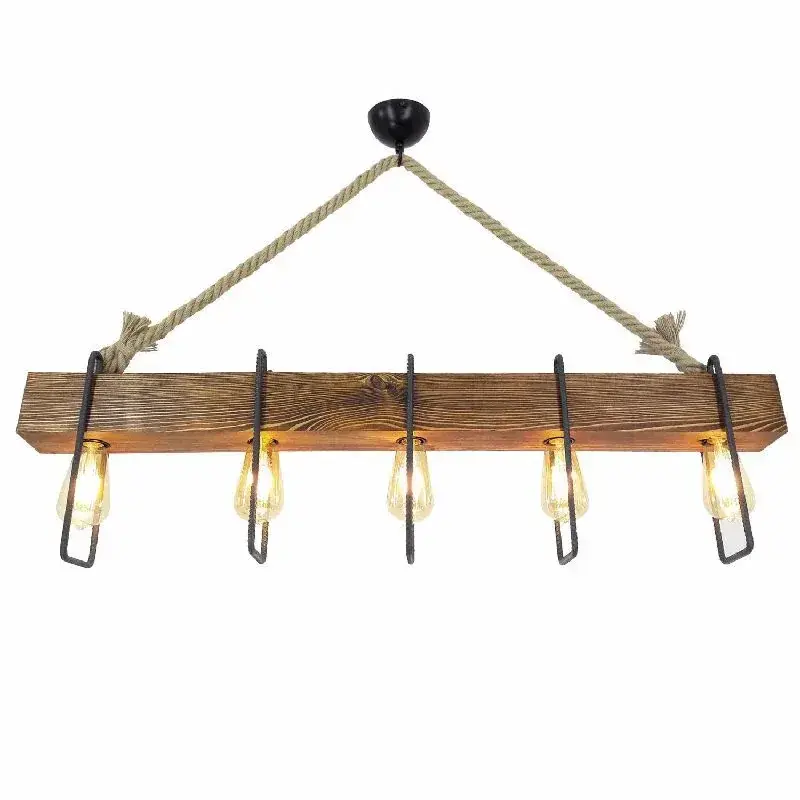 Aydinlatmadunyam Avize WalnutBlackBeige Erebos-Ht093