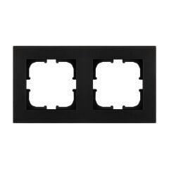 Exen Karell Metalik Siyah Ikili Çerçeve