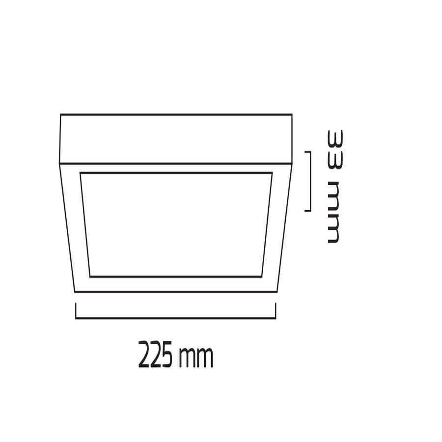 Goya Gy 1884-18 Beyaz Kasa 18W 4000K Sıva Üstü Led Panel