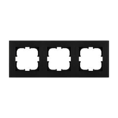 Exen Karell Metalik Siyah Üçlü Çerçeve