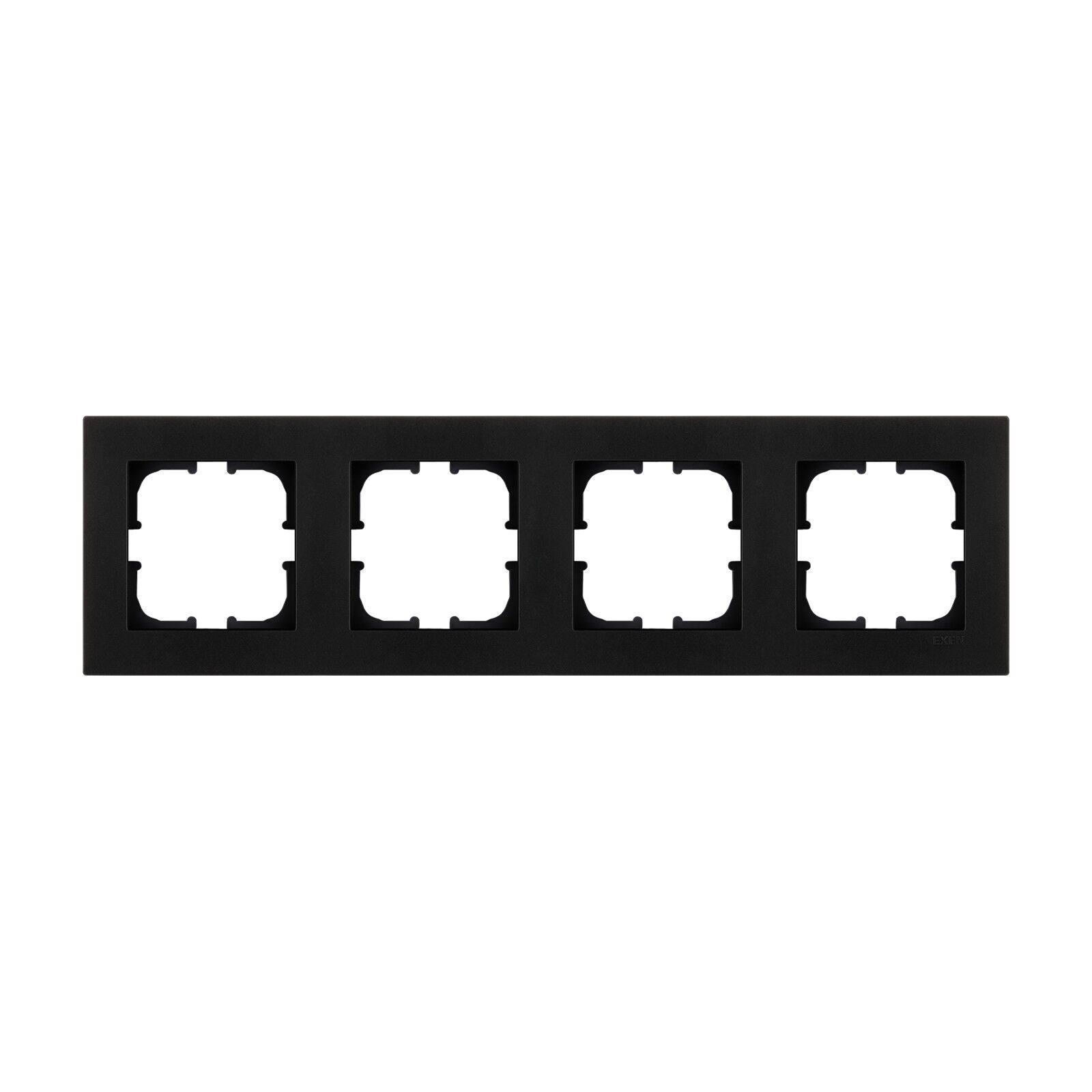 Exen Karell Metalik Siyah Dörtlü Çerçeve