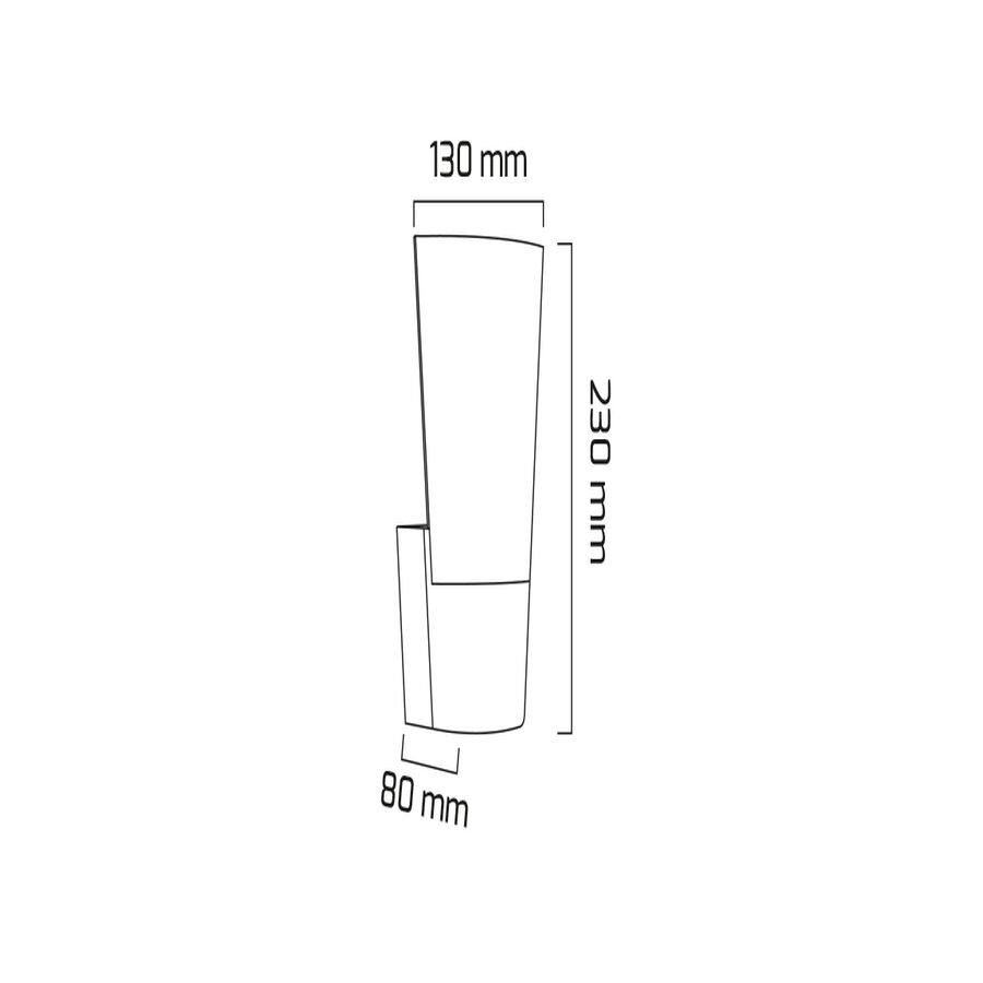 Goya Gy 7246 - Sıva Üstü Led Duvar Armatür 18W Siyah Kasa/3000K*