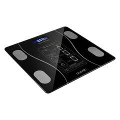 Asonic Bs260 Siyah 260X260Mm Boyutunda 2*Aaa Pil Hediyeli Dijital Bluetooth Baskül