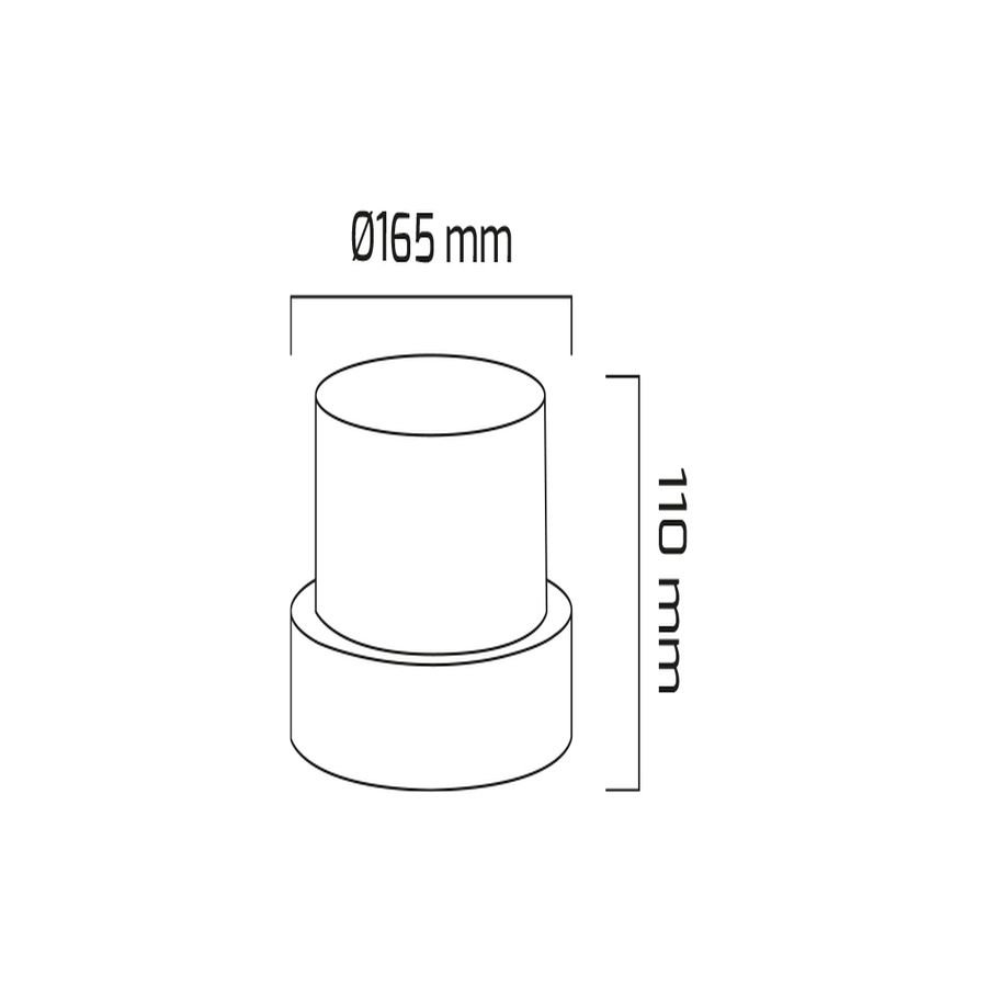 Goya Gy 7247 - Sıva Üstü Led Duvar Armatür 10W Siyah Kasa/3000K*