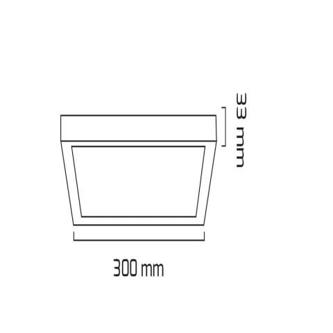 Goya Gy 1884-24 Beyaz Kasa 24W 4000K Sıva Üstü Led Panel