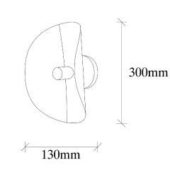 Aydinlatmadunyam Aplik WhiteGold Eger-Mr-840