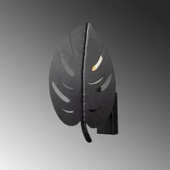 Aydinlatmadunyam Aplik Black Yaprak-Mr-843