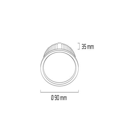 Goya Gy 1773-7 Beyaz Kasa 7W 4000K Backlight Armatür