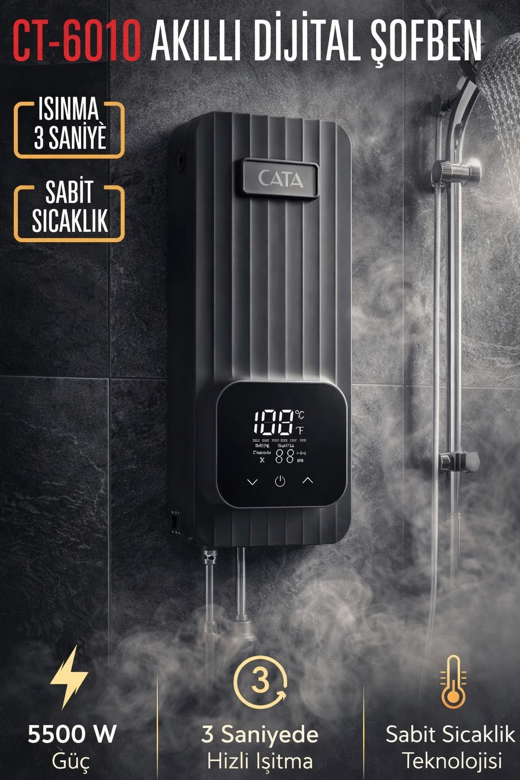 CATA Akilli Dijital Sofben 5500W CT-6010