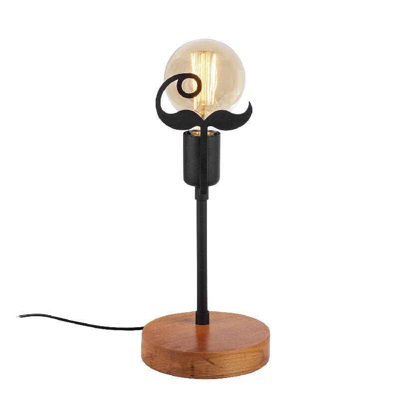 Aydinlatmadunyam Masa Lambasi WalnutBlack Beami-Mr-1019