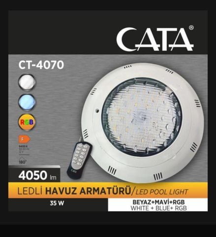Cata CT-4070 Ledli Havuz Armatürü 35W  RGB