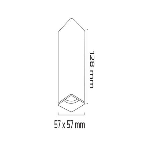 Goya Gy 1855 Beyaz Kasa 14W 40° 4000K Sg Led Sıva Üstü Armatür