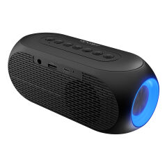 Mikado Md-W7 1200Mah 5W Siyah Bluetooth-Aux-Derece-Usb-Fm Double Alarmli Saat Speaker