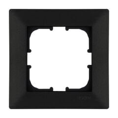 Exen Odak Metalik Siyah Tekli Çerçeve