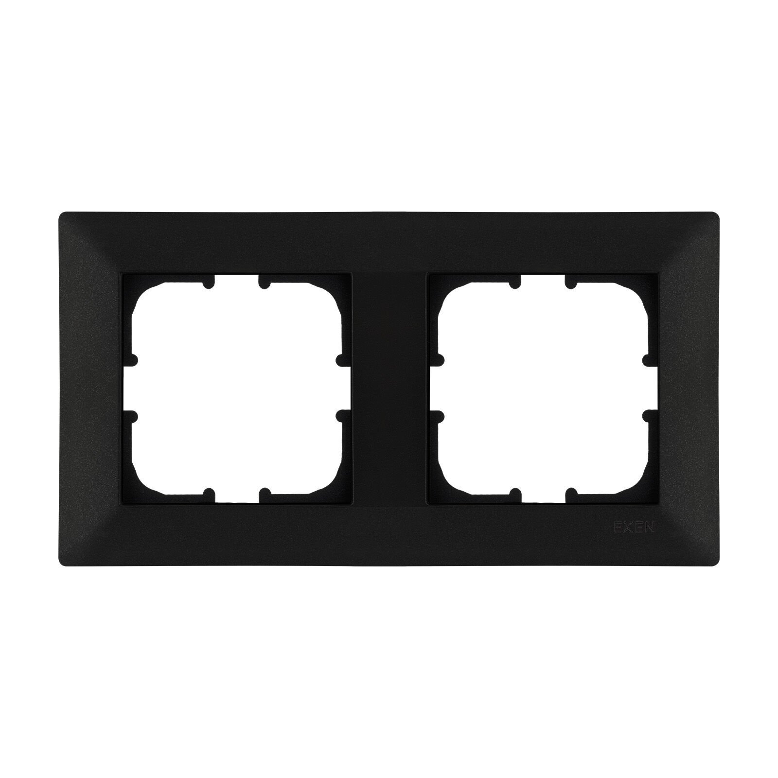 Exen Odak Metalik Siyah Ikili Çerçeve