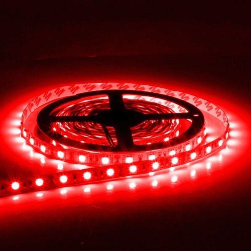 Horoz Üç Çipli Serit Led Iç Mekan 5 Metre - Kirmizi
